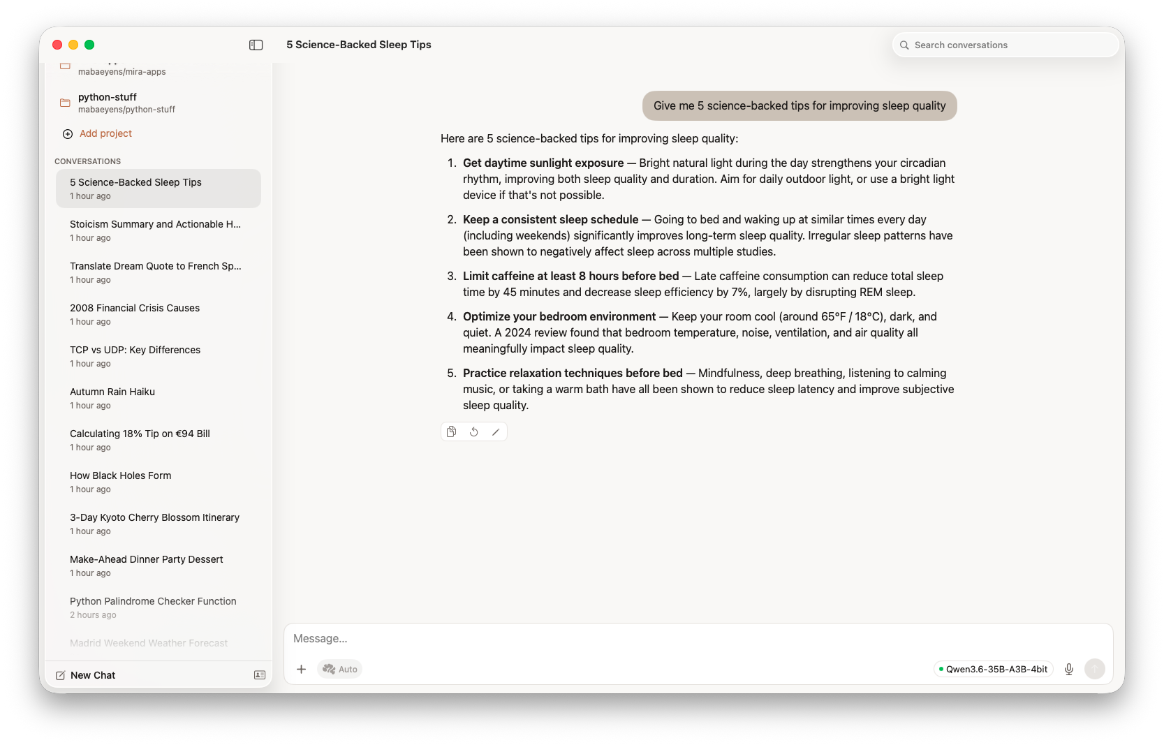 Mira on Mac — educational explanation